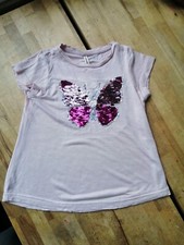 Top farfalla paillettes
