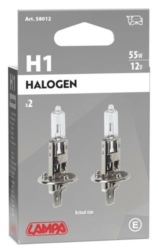 Coppia lampade alogene 12v - alogene, h1