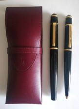 Cartier Stylo Diabolo Penna Stilografica e Penna a Sfera con Custodia