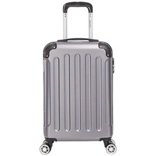 Valigia EasyJet 45x35x20 cm Trolley Bagaglio a mano ANTRACITE GRIGIO  in ABS 4 R