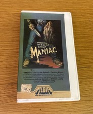 Maniac VHS Tape 1981 Horror