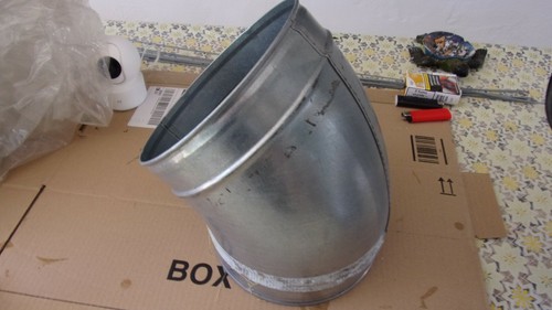 Curva lamiera zincata gradi - 45,
