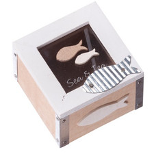 Scatolina Scatola porta bustine the caffÃ¨ porta oggetti infusi in legno 9,5x7cm