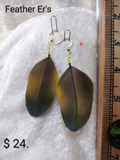 Orecchini piuma fatti a mano