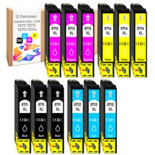 12 cartucce inchiostro XL con chip per Epson Stylus SX218 SX400 SX405 SX410 SX415