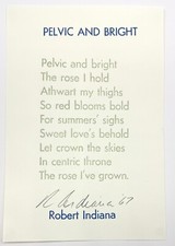 Robert Indiana firmato