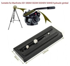 Piastra sgancio rapido 501PL 120mm per Manfrotto per 501 500AH 502AH 503HDV 504HD