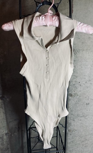 Body tuta zara crema donna - donna, m