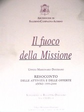 IL FUOCO DELLA MISSIONE Resoconto Arcidiocesi di Salerno Campagna Acerno 1999