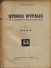 STORIA D'ITALIA - VOLUME PRIMO