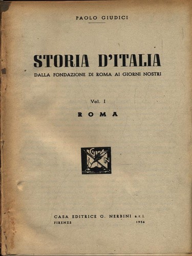 Storia italia volume primo - storia,