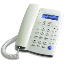 Telefono Fisso Elegante Bianco