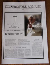 L'OSSERVATORE ROMANO Pope