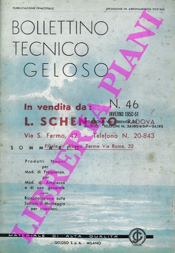 Radiotecnica geloso - radiotecnica,