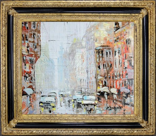 Dipinto olio con cornice