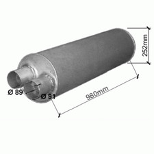 Silenziatore per DAF 45 55