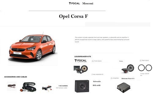 Kit sound upgrade focal - sound,