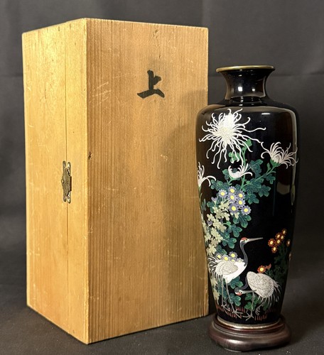 Vaso cloisonne meiji - cloisonne,