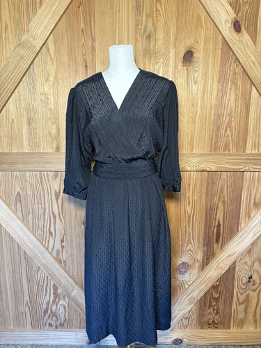 Abito vintage anni nero - vintage,
