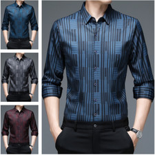 Top In Satin Striato Per Uomo