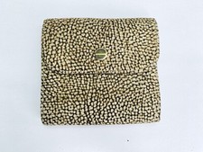 Nuovo portafoglio borbonese marrone modello quaglia scamosciato e pelle triplo ottone chiusura bacio