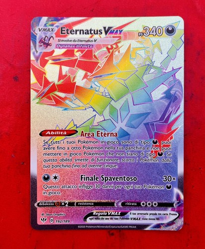 Lotto carte pokemon eternatus - carte,