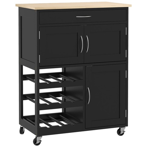 Homcom carrello portavivande - carrello,