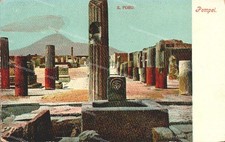 g840 cartolina  pompei, il foro, provincia di napoli