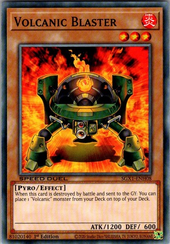 Volcanic blaster speed duel - volcanic,
