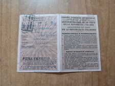 TESSERA POSTALE Catania 1960