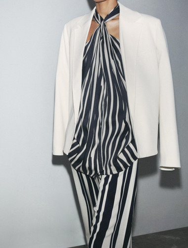 Giacca blazer aperta ss25 zara - giacca,