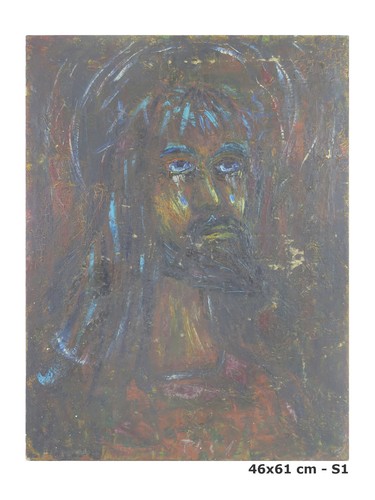 Quadro olio religioso - quadro,