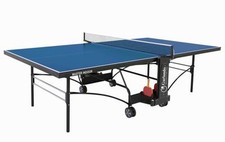 TENNIS TAVOLO PING PONG GARLANDO MASTER INDOOR DA INTERNO CON RUOTE PIANO BLU