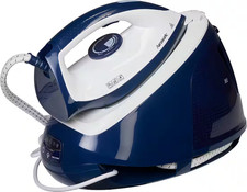 Stazione Stirante a Vapore Ferro da Stiro Blu Bianco 2400W 1,5L 6,5bar - Hanseatic HIS1565BLD