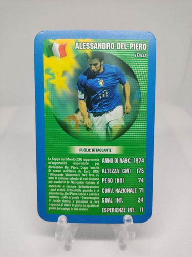 Card alessandro del piero - card,