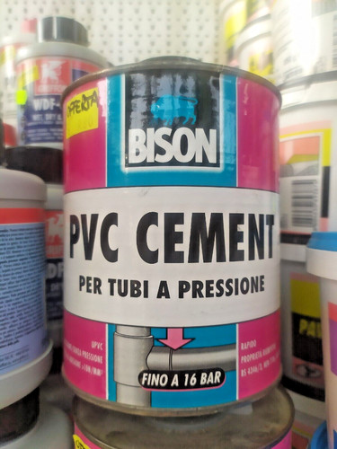 Adesivo bison pvc cement per - bison,