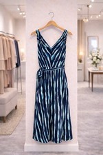 Abito midi donna karan blu