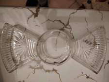 Centro Tavola/ Salsiera Trasparente Decorato