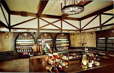 Wine Shop Interior, Italian Swiss Colony Winery, California CA Postcard