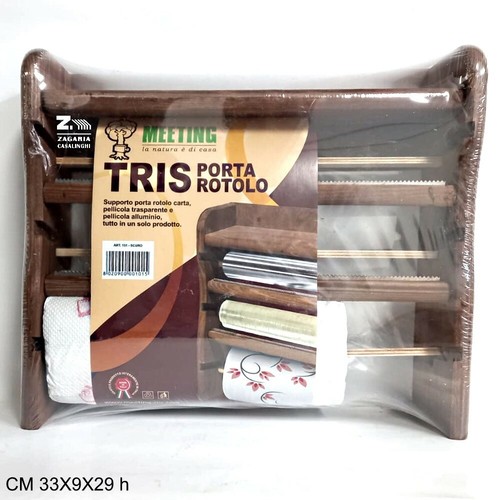 Tris mensola legno noce porta - legno,