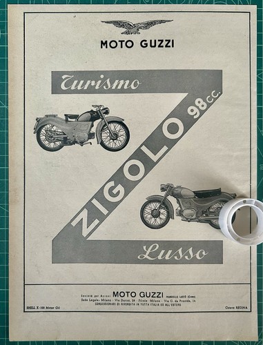Rara pubblicità moto guzzi - rara,
