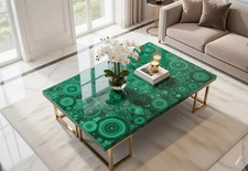 Handmade malachite centro - malachite,