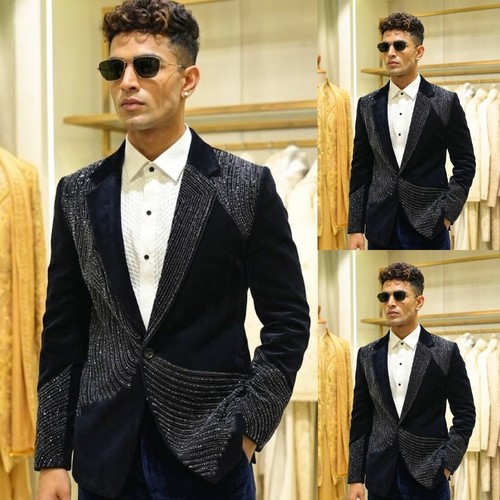 Giacca velluto nero con - giacca,