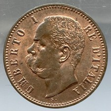 2 CENTS 1897 COIN UMBERTO I°