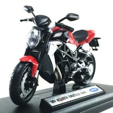 Modellino moto pressofuso MV AGUSTA BRUTALE 990R Welly scala 1:18 giocattolo collezione