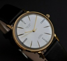 Orologio NOS Poljot De LUXE Extra SLIM Uomo Vintage Cassa URSS Acciaio Inox 