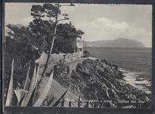 Cartolina Genova Nervi Passeggiata a Mare Villino dei Pini G1083