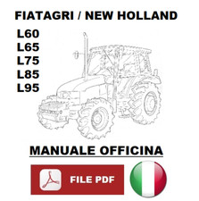 New Holland L60 L65 L75 L52 L95 Manuale officina riparazioni assistenza trattore