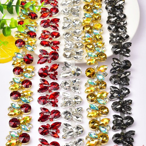 Catena cristallo con strass - catena,