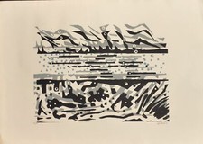 Serigrafia originale di Carlo Hollesch anni '70
